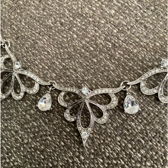 ALFRED DURANTE Vintage Estate FM 1987 Crystal Collar Statement Necklace - Picture 3 of 12